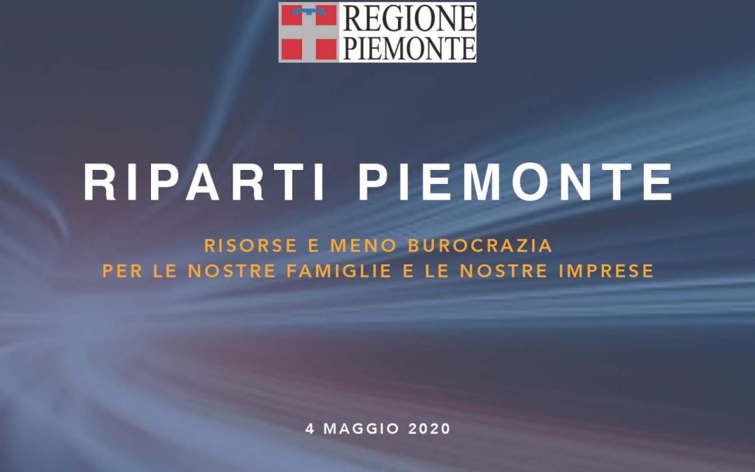 Riparti Piemonte è legge: 800 milioni per sostenere la ripartenza dell’economia piemontese