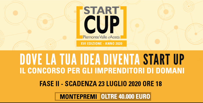 Start Cup Piemonte Valle d’Aosta 2020 – II fase