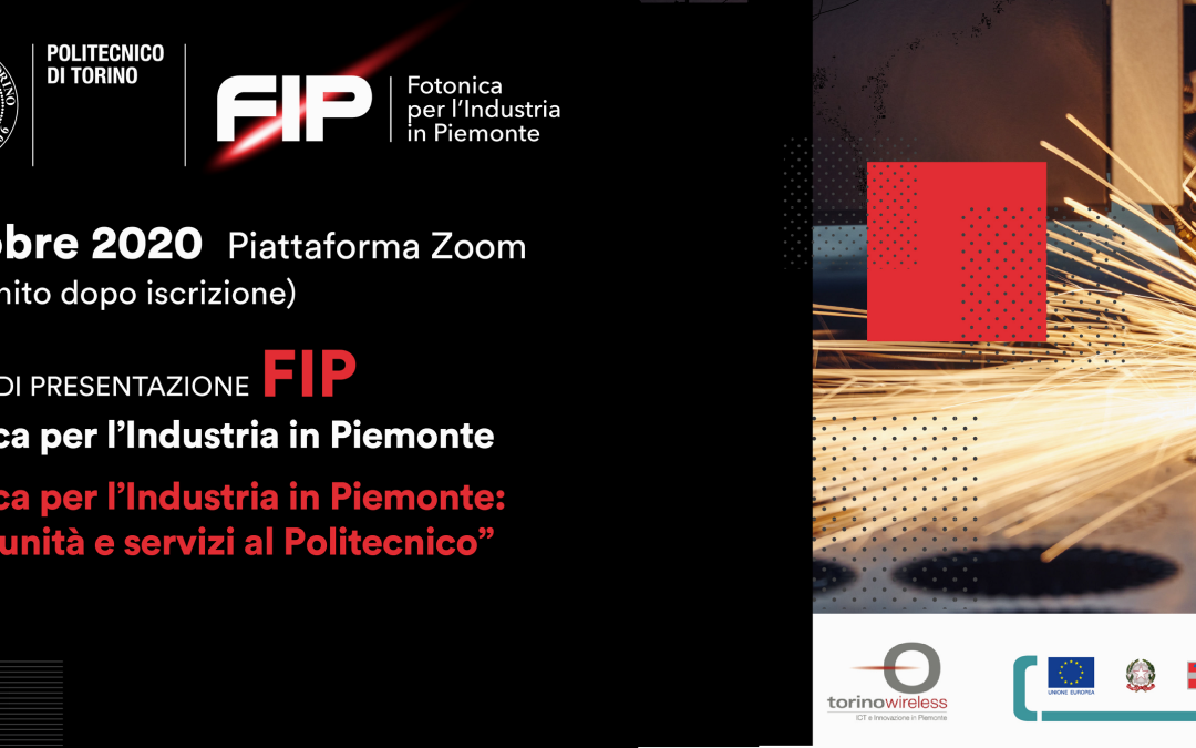 Fotonica per l’Industria in Piemonte: webinar giovedì 1 ottobre