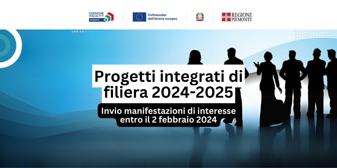 Progetti Integrati di Filiera 2024-25 – prorogata la scadenza al 15 febbraio