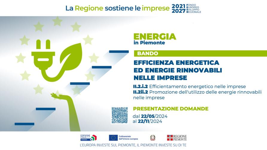 Nuovo sportello telematico per il bando Efficienza Energetica Regione Piemonte 2024