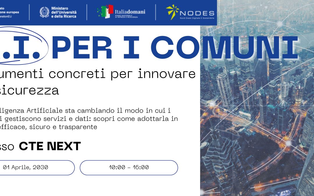 AI per i Comuni: un workshop per innovare in sicurezza