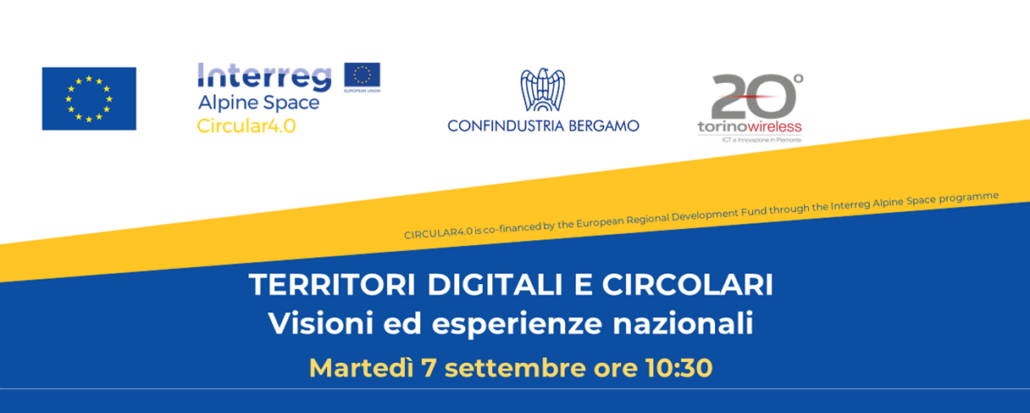 7 settembre – Webinar: Territori Digitali e Circolari