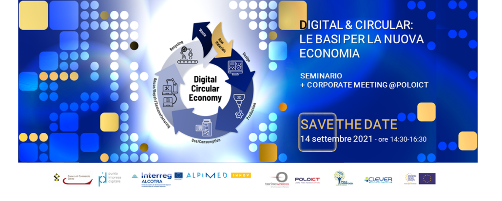 14 settembre – Digital&Circular: le basi per la nuova economia