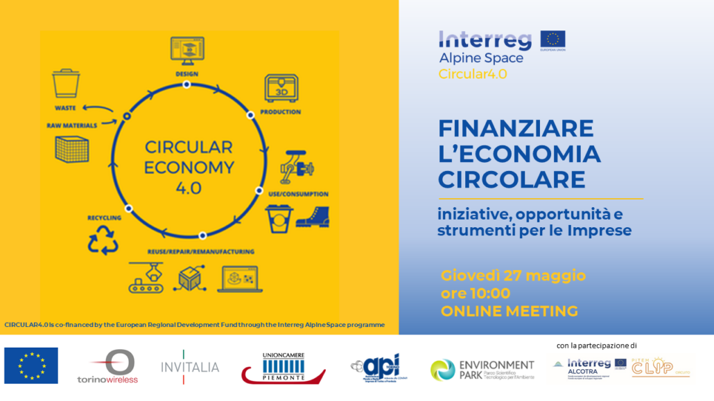 27 maggio – Webinar: Finanziare l’economia circolare