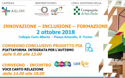 Presentazione finale progetto PIA e Convegno Incontro Relational Singing